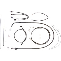 Black Pearl™ Designer Handlebar Installation Kit — 15"–17" fit, Ape Hanger, Black