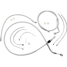 Sterling Chromite II® Designer Handlebar Installation Kit — 10" handlebar height, ape hanger, chrome