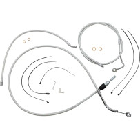 Sterling Chromite II® Designer Handlebar Installation Kit — 10" handlebar height, ape hanger, chrome