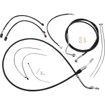 XR Handlebar Installation Kit — 38 cm–43 cm (15"–17"), ape hanger, Black, Chrome