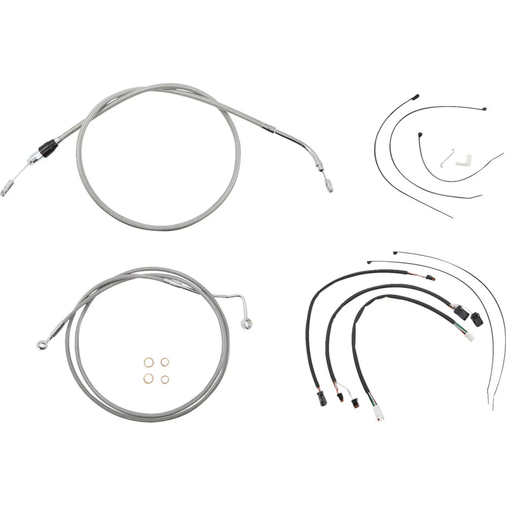 XR Handlebar Installation Kit — Ape hanger, fits 12"–14" (30.5–35.5 cm), chrome clear-coated