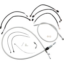 Sterling Chromite II® Designer Handlebar Installation Kit — fits 15"–17" handlebars, Ape Hanger, Chrome