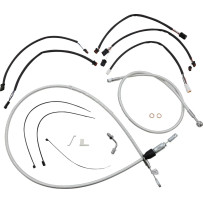 Sterling Chromite II® Designer Handlebar Installation Kit — fits 15"–17" handlebars, Ape Hanger, Chrome