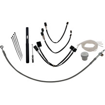 Kit de instalación de controles — 14" (35,5 cm) altura de manillar, Ape Hanger, Plata