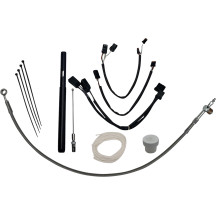 Kit de instalación de controles — 16" altura del manillar, Ape Hanger, plateado, pulido