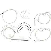 Sterling Chromite II® Designer Handlebar Installation Kit — 38 cm - 43 cm (15" - 17"), Ape Hanger, Chrome