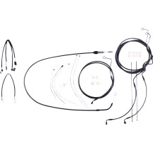 Black Pearl™ Designer Handlebar Installation Kit — Ape Hanger, 30.5–35.5 cm (12"–14"), Black