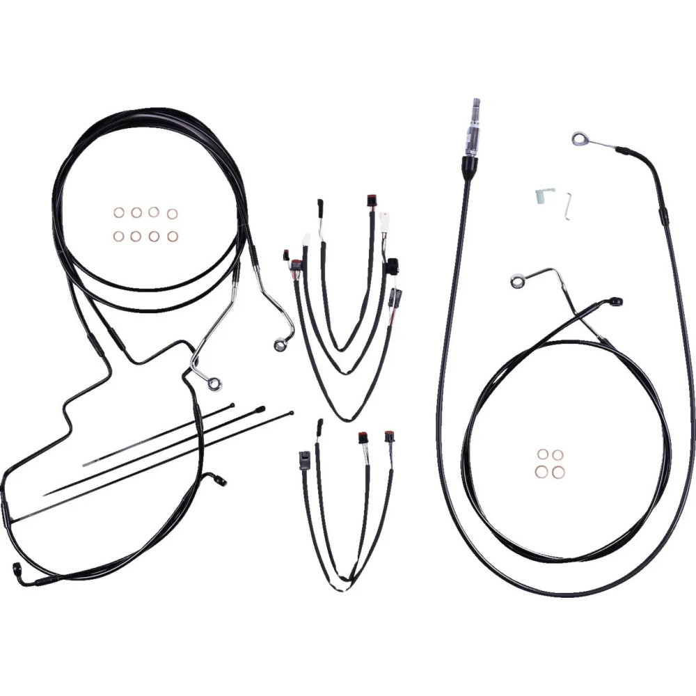 XR Handlebar Installation Kit — Ape hanger, fits 38–43 cm (15"–17"), Black