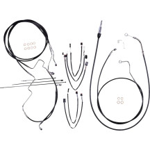 XR Handlebar Installation Kit — 12"–14" handlebar height, ape hanger, black, chrome