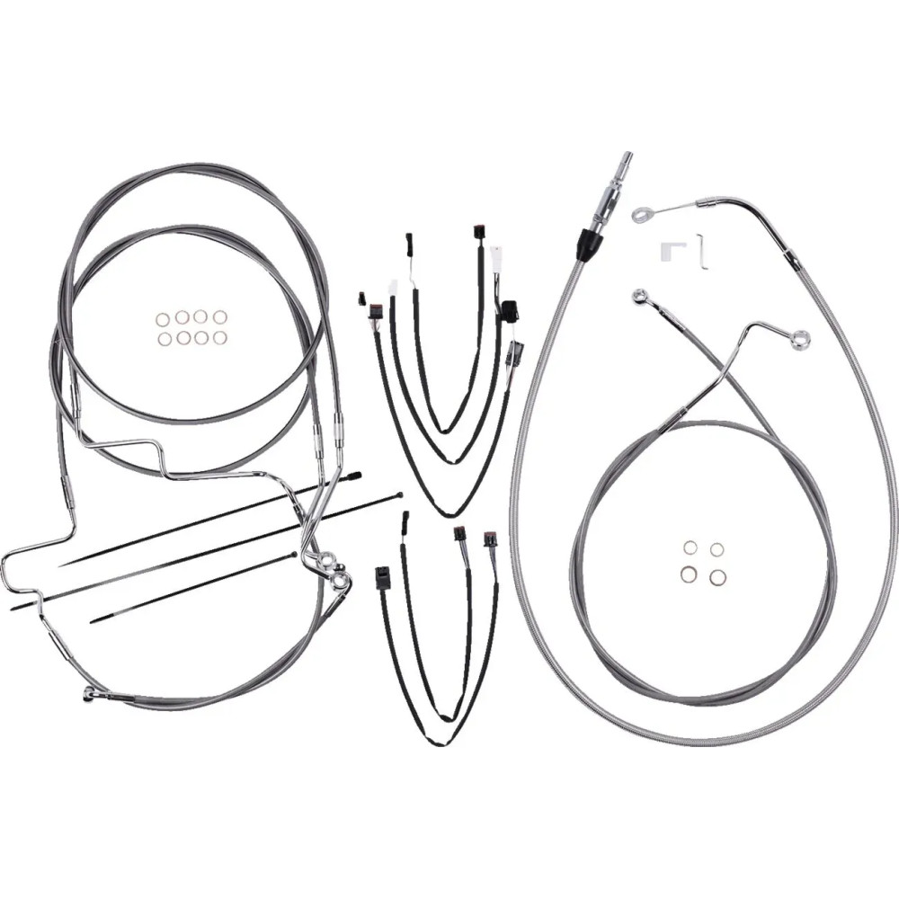 XR Handlebar Installation Kit — Ape hanger, 12"–14", Chrome