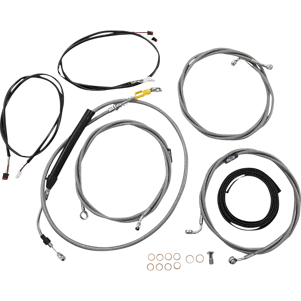 Kit completo de cables Plug-and-Play — 38–43 cm (15–17") , natural, acabado transparente