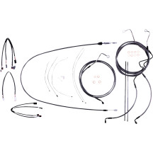 KARBONFIBR Designer Handlebar Installation Kit — Ape hanger, 38–43 cm (15–17"), carbon fiber