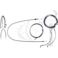 Black Pearl™ Designer Handlebar Installation Kit — 18"–20" handlebar height, ape hanger, ABS