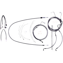 KARBONFIBR Designer Handlebar Installation Kit — Ape hanger, 45.5–51 cm (18"–20"), Carbon fiber