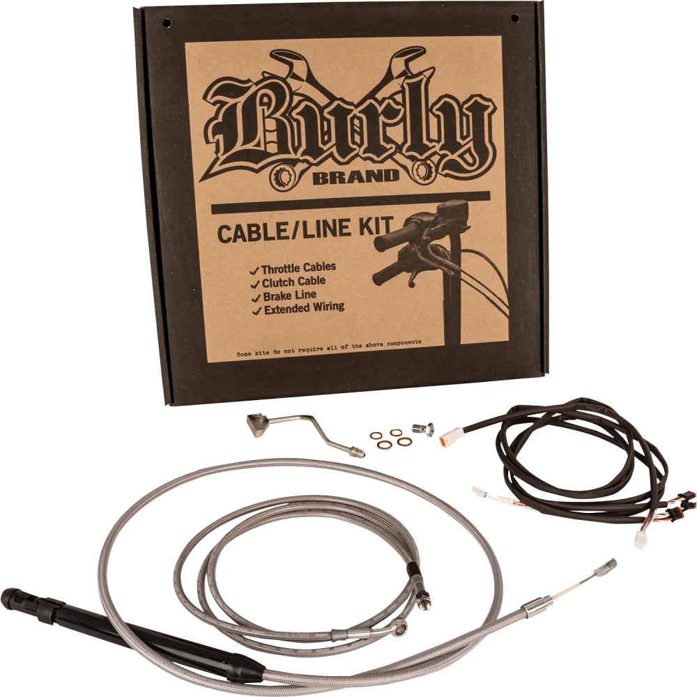 Touring Model Control Kit — 16" fit, Ape Hanger & Gorilla, Silver