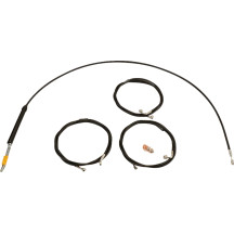 Kit estándar de cables/línea de freno de vinilo negro para manillar — Ape Hanger, elevadores de 2"