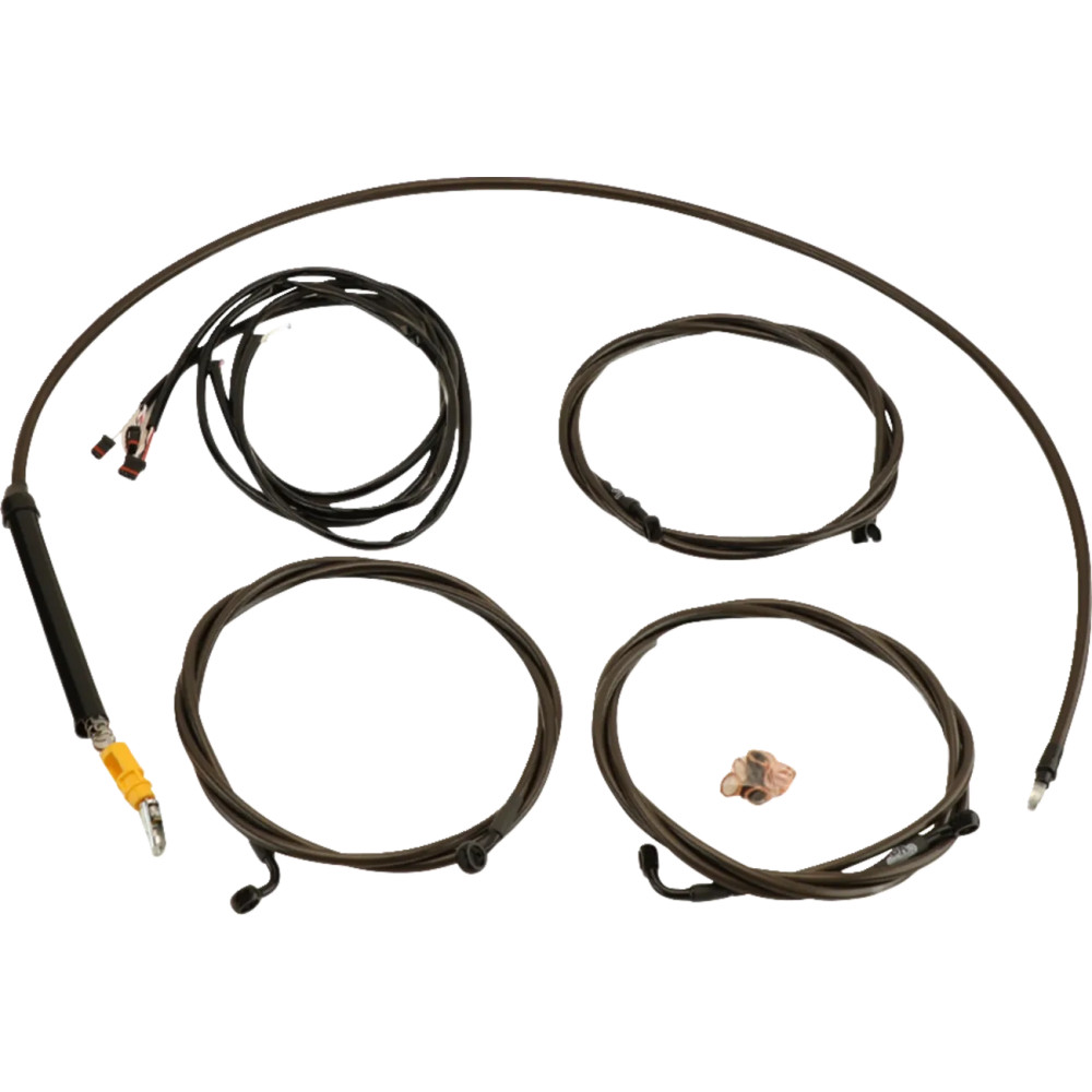 Kit completo Plug-and-Play de cables — Negro, ajuste de manillar estándar, compatible con ABS