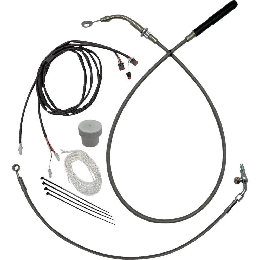 Kit de instalación EZ — altura de manillar 16", acabado pulido, plateado