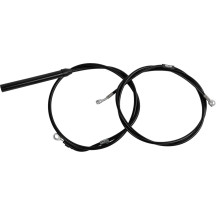 Kit estándar de cables de manillar/latiguillo de freno en vinilo negro — Ajuste estándar, Ape Hanger, ABS