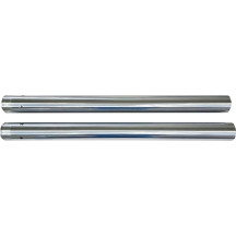 Fork Tubes — 49.00 mm, 603.25 mm, Chrome