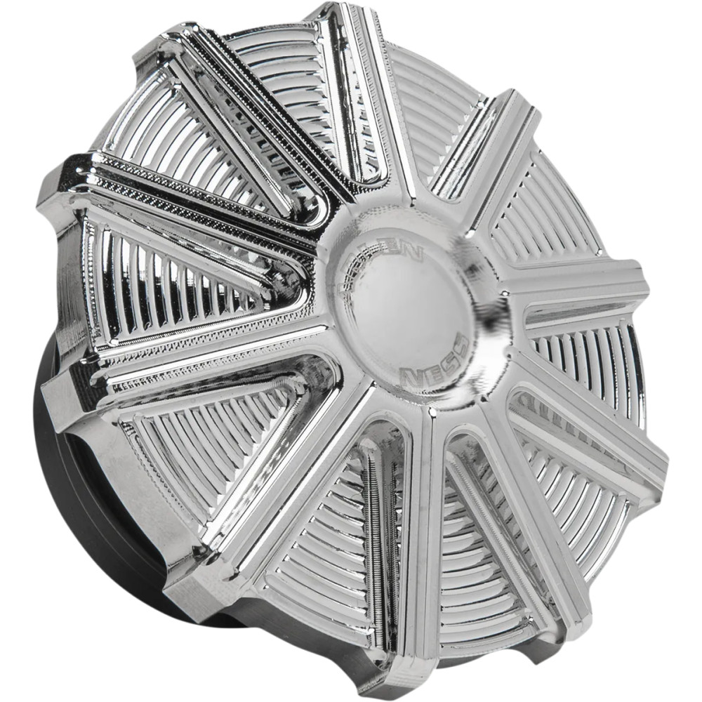 Vented Gas Cap — CNC billet aluminum, chrome