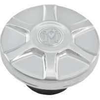 Custom Gas Cap — Screw-on, vented, chrome