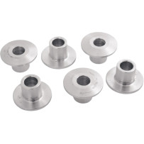 Premium Fuel Tank Mounting Bushings — Aluminum, Weld-In, 6-pack