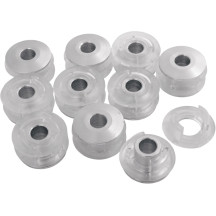 Premium Fuel Tank Mounting Bushings — Fuel tank, weld-in, 10 pack, aluminum