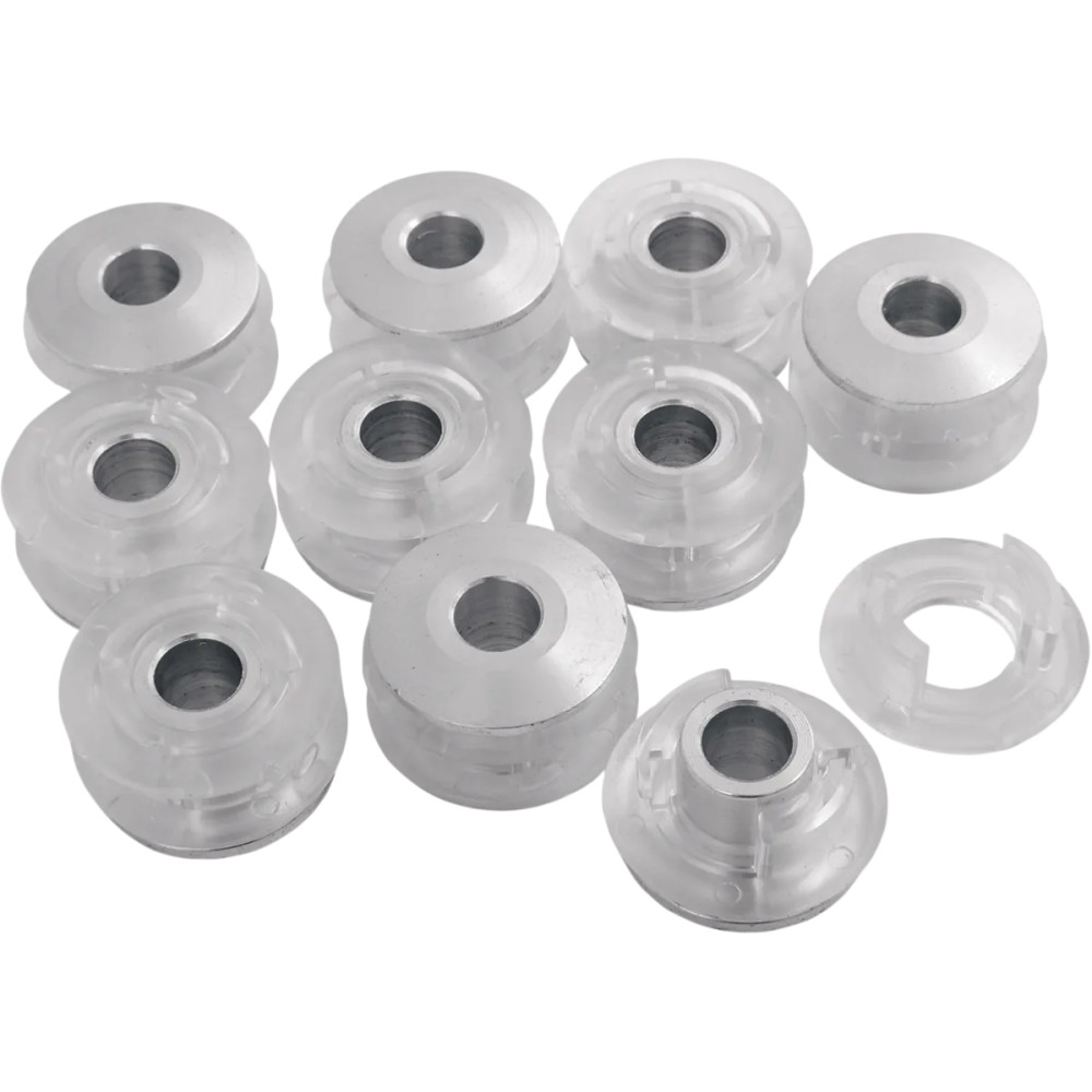 Premium Fuel Tank Mounting Bushings — Fuel tank, weld-in, 10 pack, aluminum
