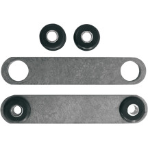 Weld-On Gas/Oil Tank Tab Kit — weld-in mount, steel, black