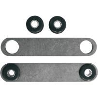 Weld-On Gas/Oil Tank Tab Kit — weld-in mount, steel, black