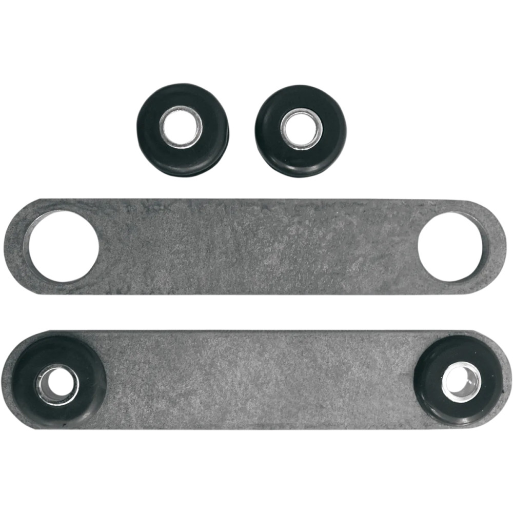 Weld-On Gas/Oil Tank Tab Kit — weld-in mount, steel, black