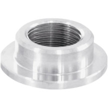 Petcock Bung — 3/8" NPT, aluminum, Silver