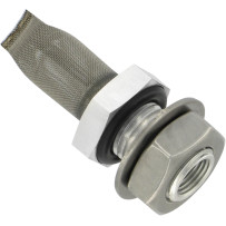 Weldless Tank Bung — Black, Stainless steel, CNC billet aluminum