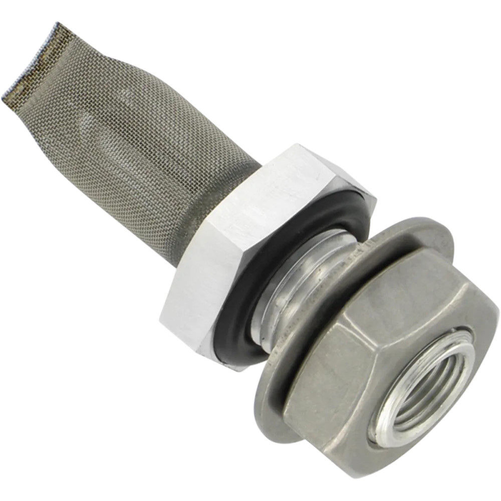 Weldless Tank Bung — Black, Stainless steel, CNC billet aluminum