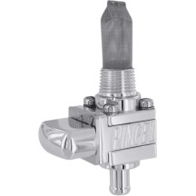 The Guzzler® Fuel Valve — 3/8 in NPT, 5/16 in hose barb, Polished aluminum