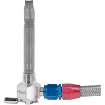 Power-Flo™ -6AN Fuel Valve — -6 AN, 3/8" NPT, Chrome