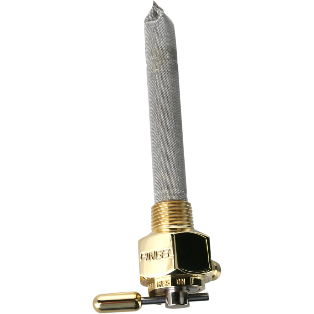 Power-Flo Fuel Valve — 3/8" NPT outlet, 5/16" (7.9 mm) hose barb, Gold