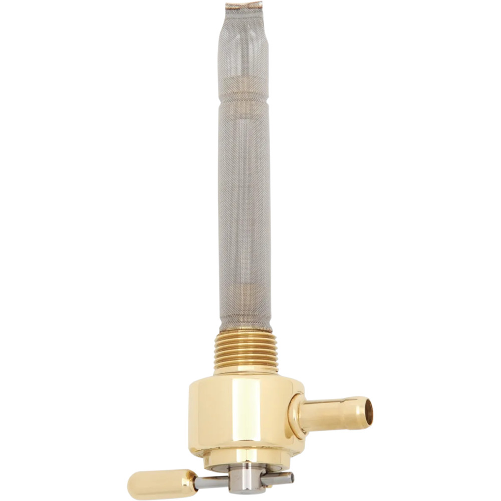 Power-Flo Fuel Valve — 3/8" NPT outlet, 7.9 mm (5/16") hose barb, Gold