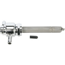 Positive Off Detent Fuel Valve — 22 mm outlet, 7.9 mm (5/16") hose barb, chrome