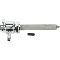 Positive Off Detent Fuel Valve — 22 mm outlet, 7.9 mm (5/16") hose barb, chrome