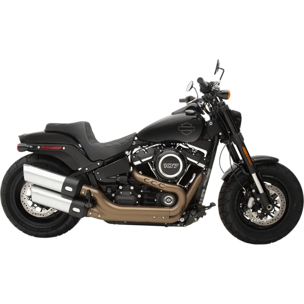 Predator III Seat — Black, 66 cm (26") overall length, fits most Harley-Davidson sissy bars