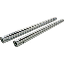 Fork Tubes — 49.00 mm diameter, 654.05 mm length, Chrome