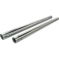 Fork Tubes — 49.00 mm diameter, 654.05 mm length, Chrome