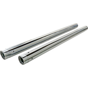 Fork Tubes — 49.00 mm diameter, 654.05 mm length, Chrome