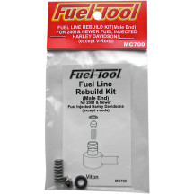 Fuel Line Rebuild Kit — '01-'18 Delphi EFI, Black/Silver