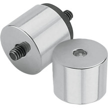Oil Tank Mount Stud Covers — Chrome