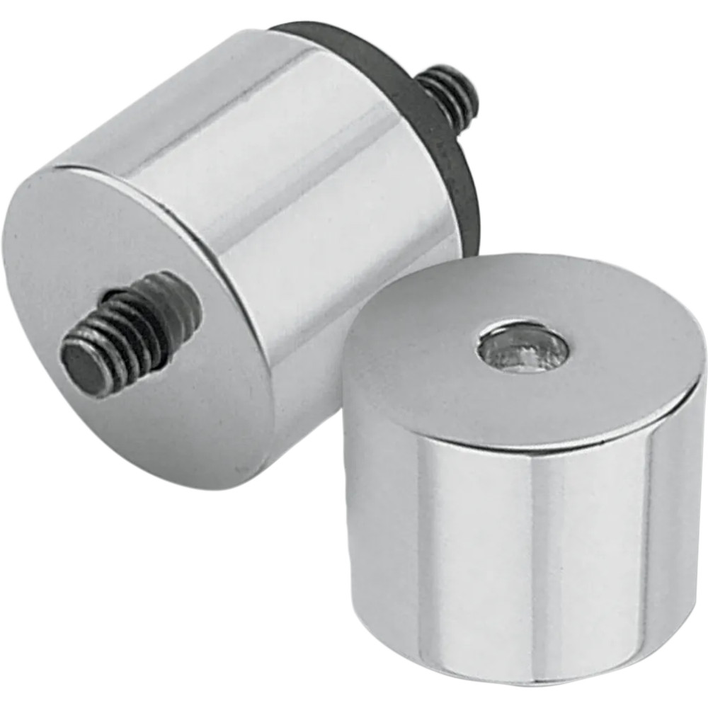 Oil Tank Mount Stud Covers — Chrome