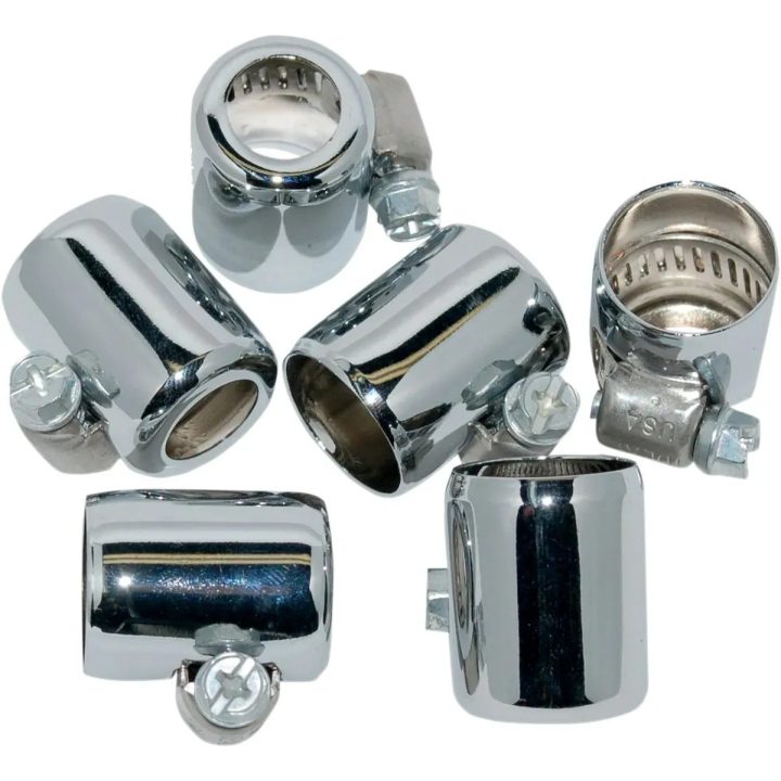 Colored Hose Clamps for Oil Lines — 3/8" oil lines, 6 pack