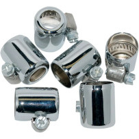 Colored Hose Clamps for Oil Lines — 3/8" oil lines, 6 pack